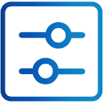 Newspaper icon for main navigation - blue transparent